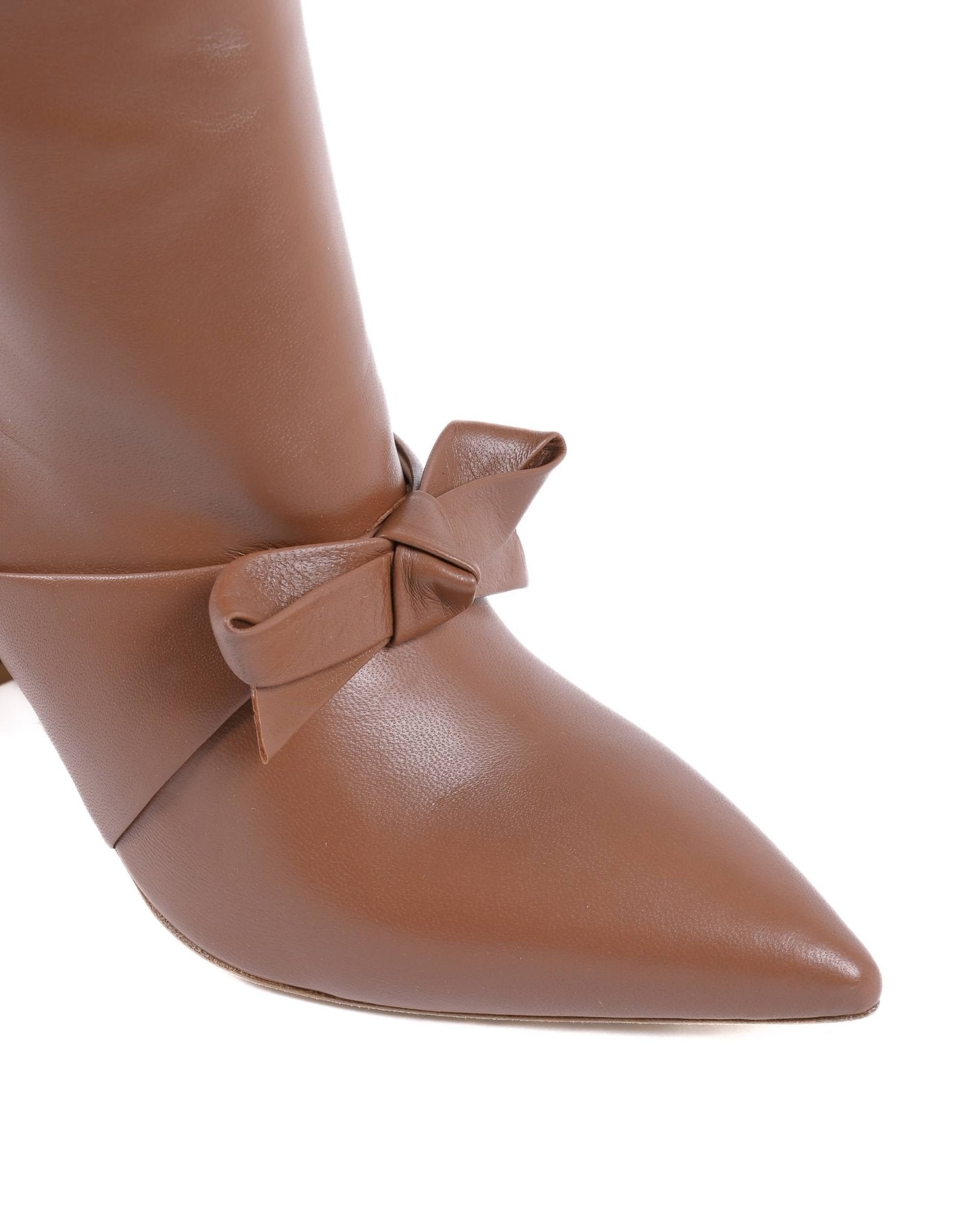 Dominic Designer Short Boot Cuba - Italian Leather Pointed Toe Boots - Style Queenz