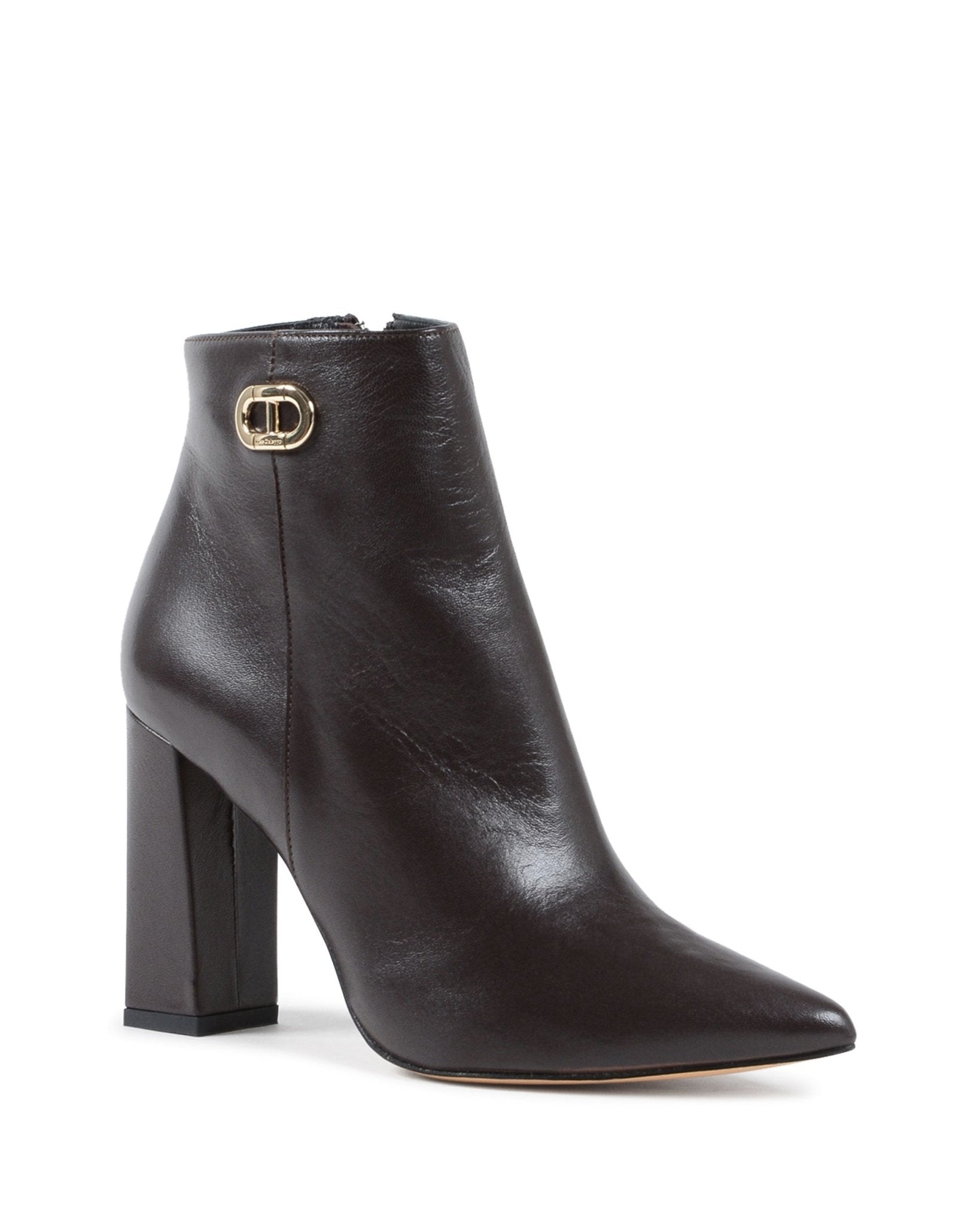 Elizabeth Ankle Boot - Italian Leather Pointed Toe Bootie with 10cm Heel - Style Queenz