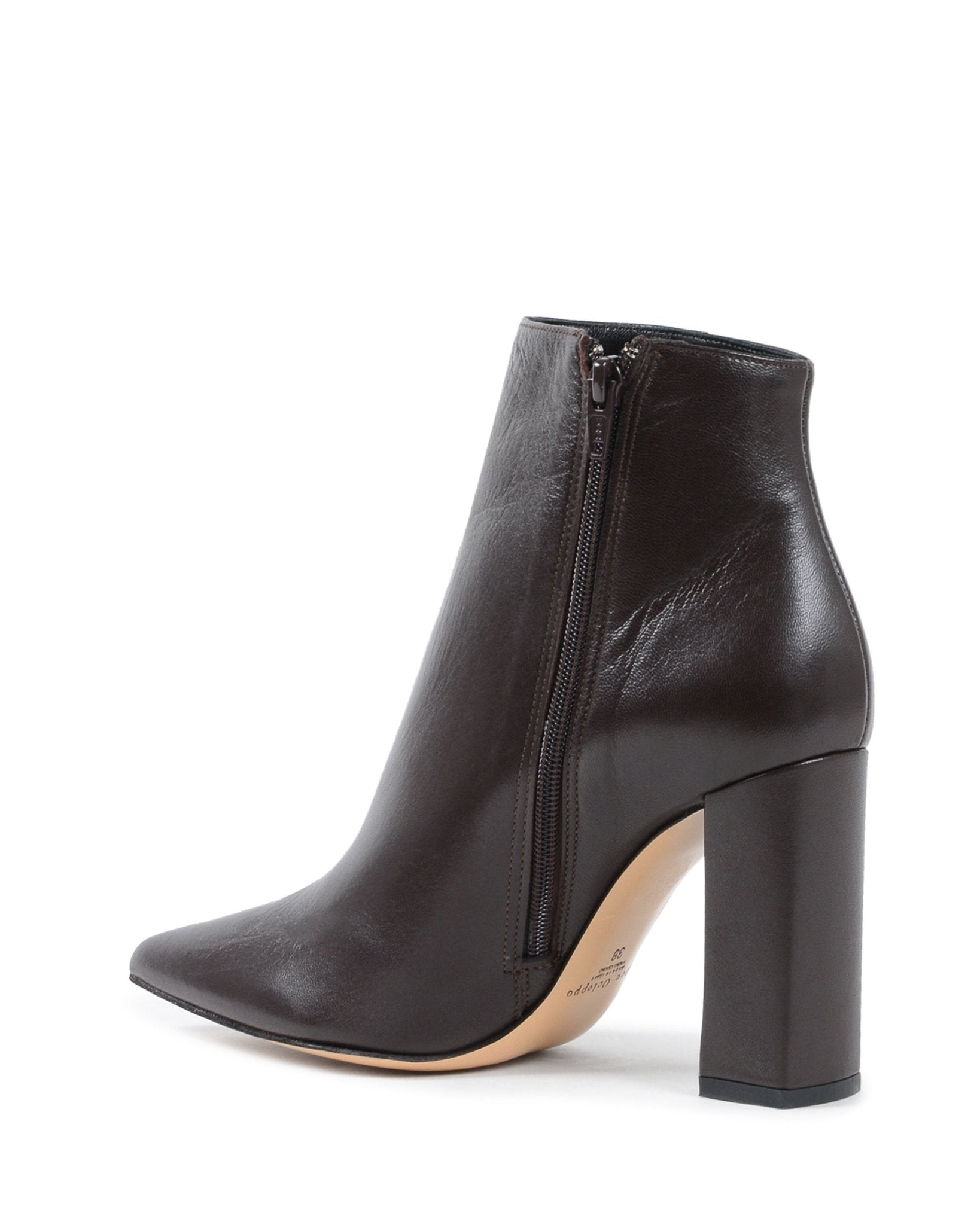 Elizabeth Ankle Boot - Italian Leather Pointed Toe Bootie with 10cm Heel - Style Queenz