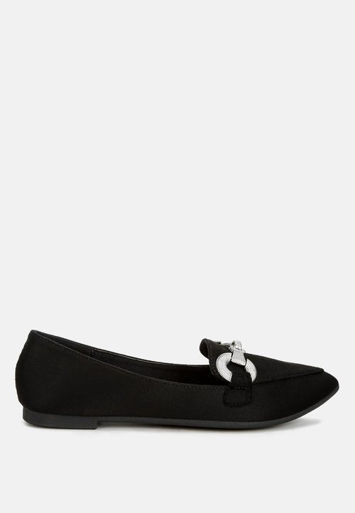 Fembot Horsebit Loafers - Flexible Slip - On Shoes with Metal Detail - Style Queenz