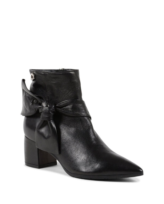 Fioretto Ankle Boot - Italian Black Leather Bootie with 5.5cm Heel - Style Queenz