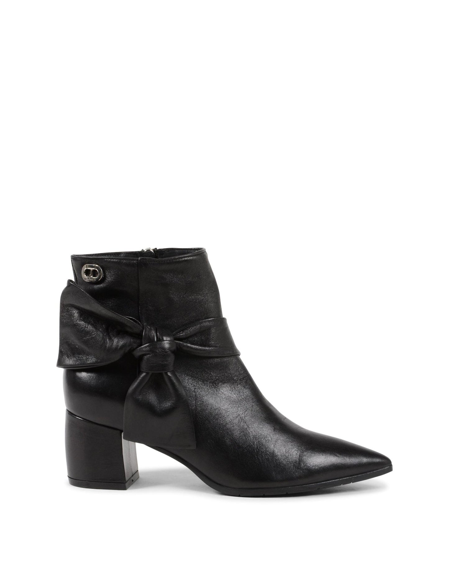 Fioretto Ankle Boot - Italian Black Leather Bootie with 5.5cm Heel - Style Queenz