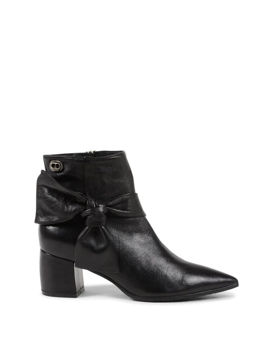 Fioretto Ankle Boot - Italian Black Leather Bootie with 5.5cm Heel - Style Queenz