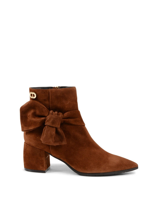 Fioretto Ankle Boot - Italian Brown Suede Bootie with 5.5cm Heel - Style Queenz