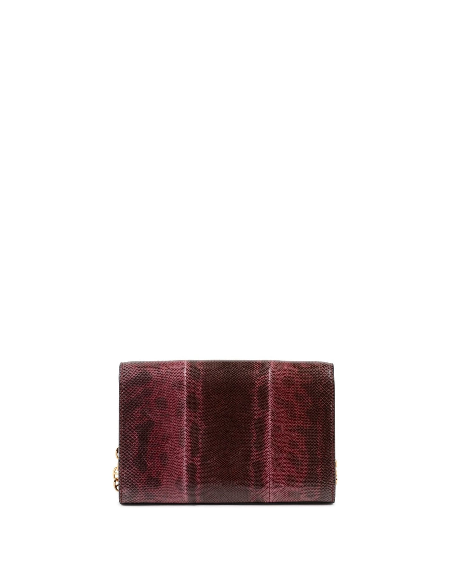 Firenze Python Clutch Bordeaux - Italian Luxury Designer Evening Bag - Style Queenz