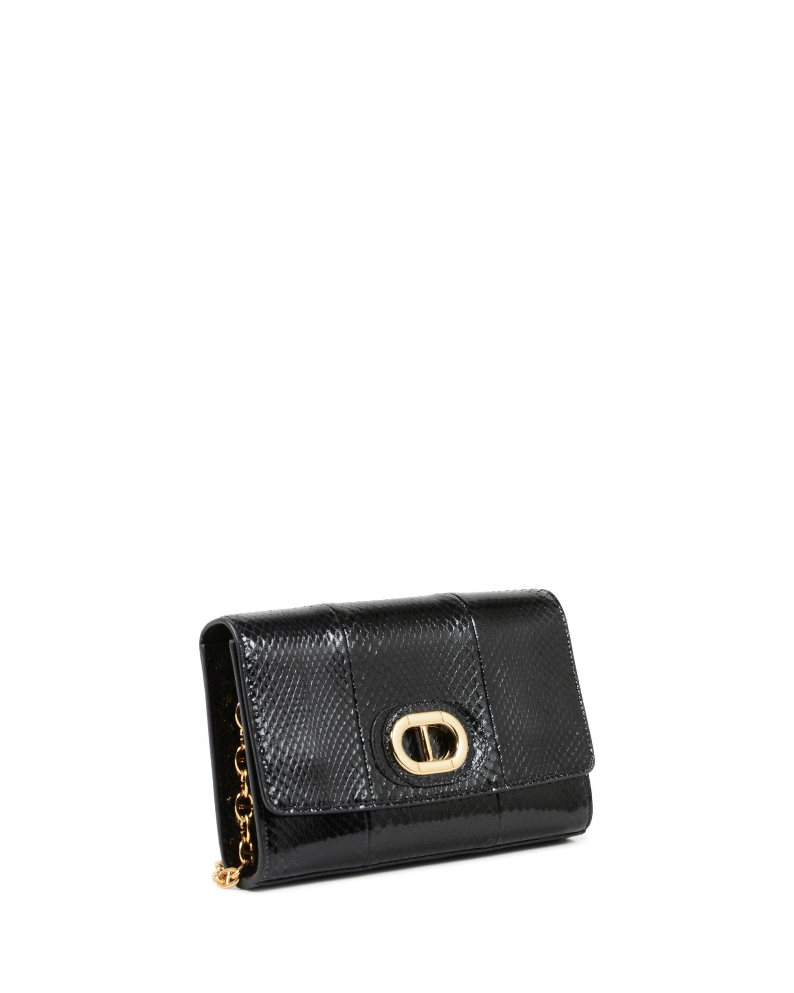 Firenze Python Clutch - Luxury Italian Leather Evening Handbag - Style Queenz