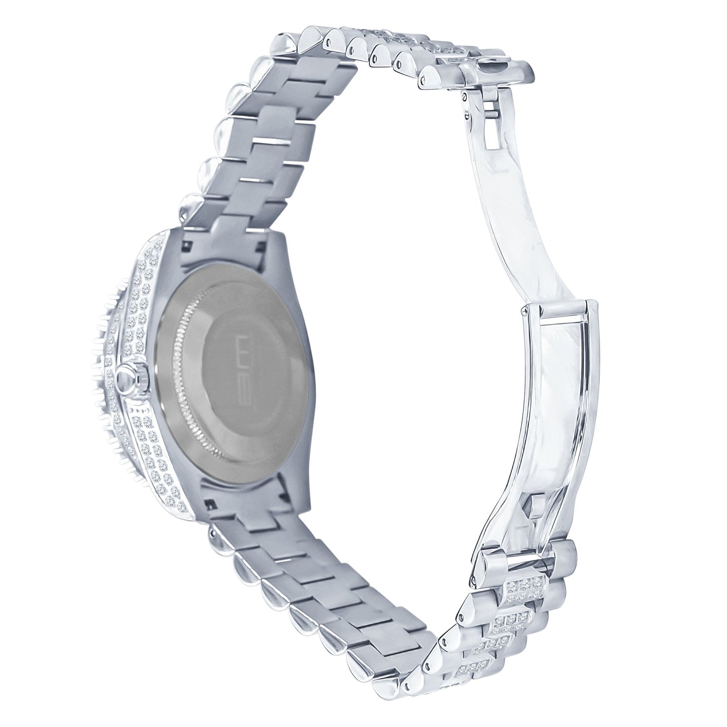 FORTE Steel CZ Watch - Water Resistant Luxury Timepiece | 48mm Miyota Movement - Style Queenz