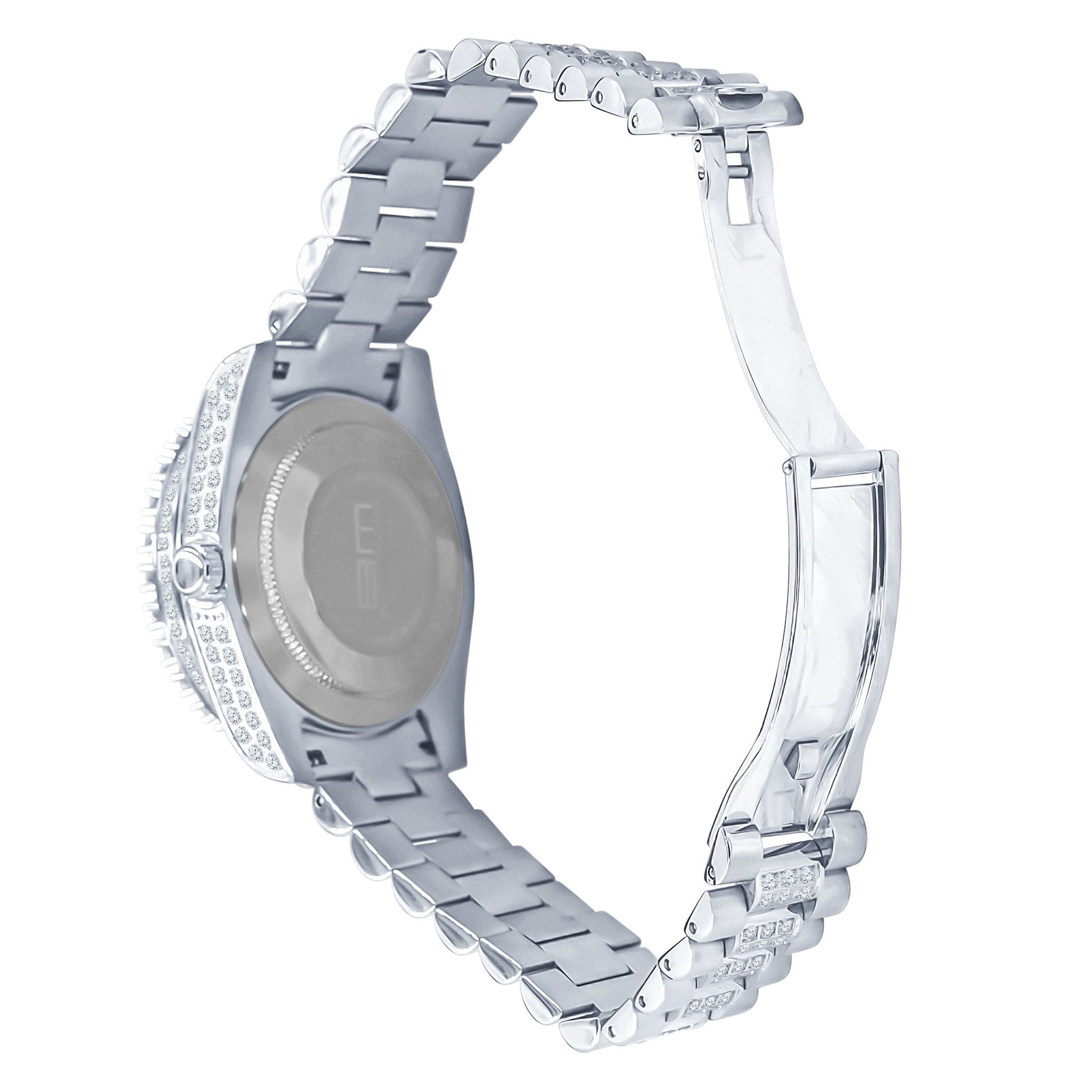 FORTE Steel CZ Watch - Water Resistant Luxury Timepiece | 48mm Miyota Movement - Style Queenz