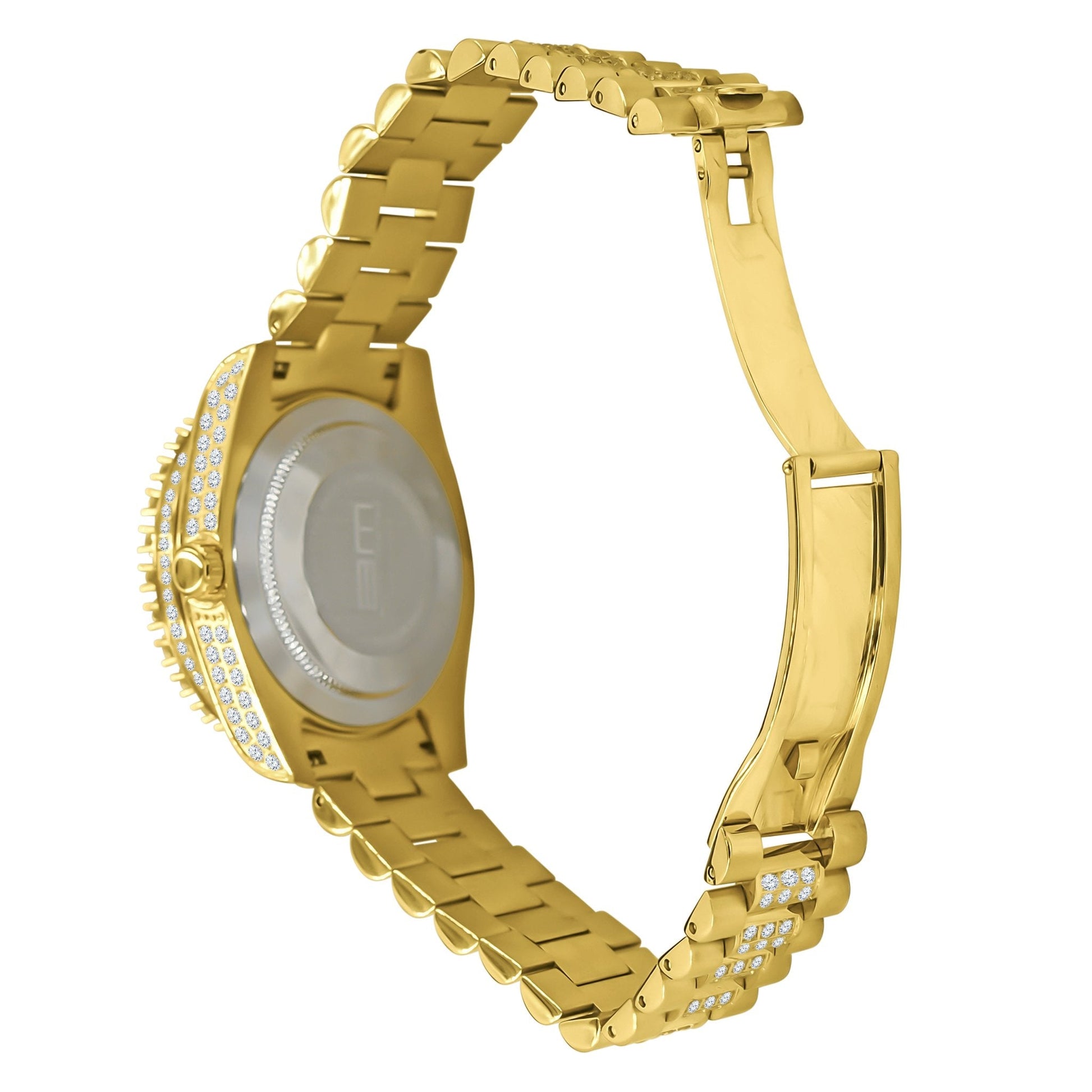 FORTE Steel CZ Watch - Water Resistant Luxury Timepiece | 48mm Miyota Movement - Style Queenz