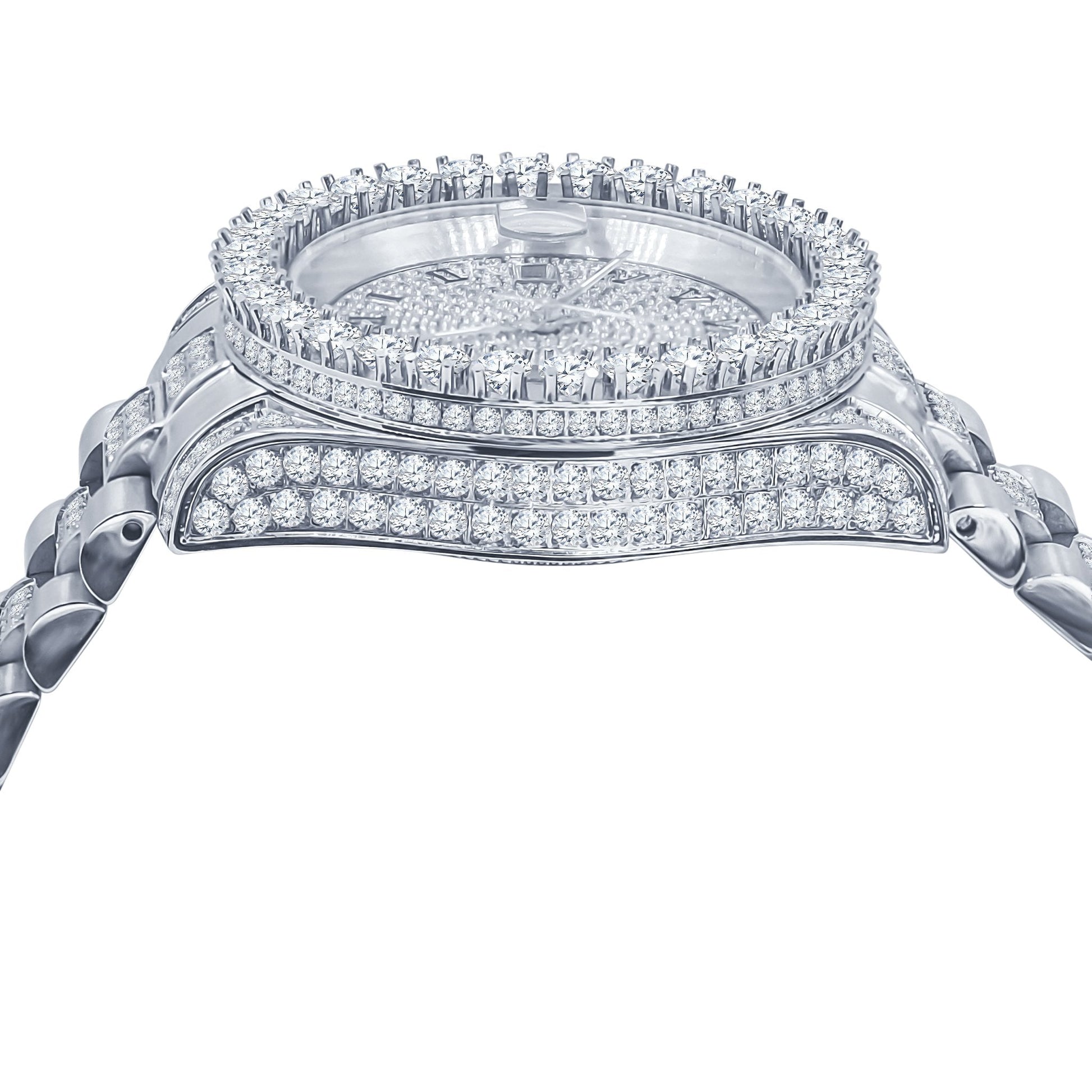 FORTE Steel CZ Watch - Water Resistant Luxury Timepiece | 48mm Miyota Movement - Style Queenz