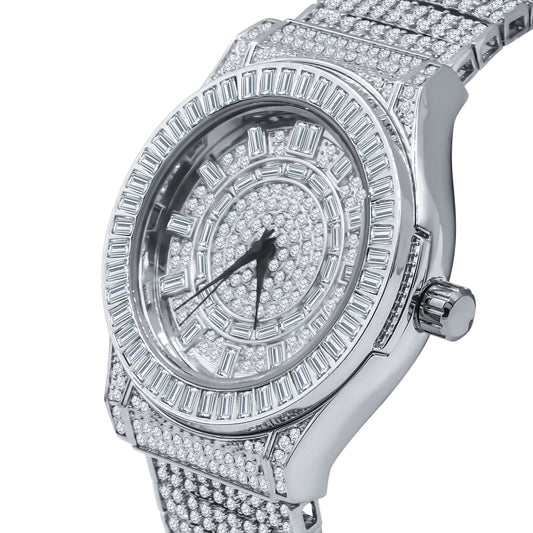 Gallant CZ Watch - Stainless Steel Iced Out Hip Hop Timepiece - Style Queenz