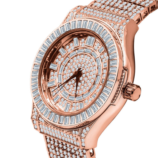 Gallant CZ Watch - Stainless Steel Iced Out Hip Hop Timepiece - Style Queenz