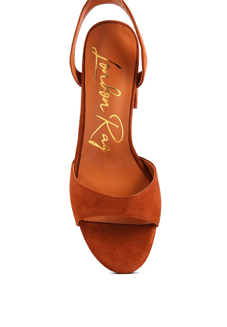 Gone Gurl Chain Lace Up Sandals - Block Heel with Gold Chain Detail - Style Queenz