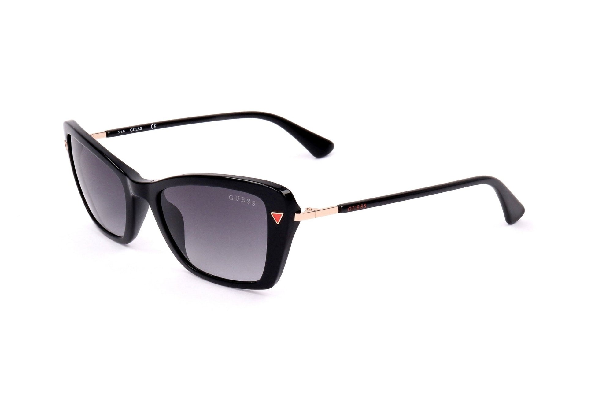 Guess GU7654 Shiny Black Sunglasses - Women's Designer Eyewear with UV Protection - Style Queenz