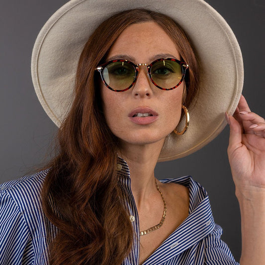 Hemmet® Vintage Raider Sunglasses - Italian Handcrafted Tortoise Frame | Unisex - Style Queenz