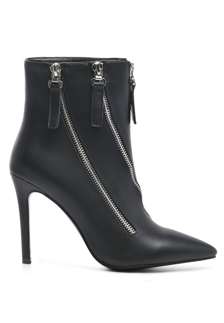 Hillary Ankle Boots - Elegant Stack Heel Boots for Women - Style Queenz