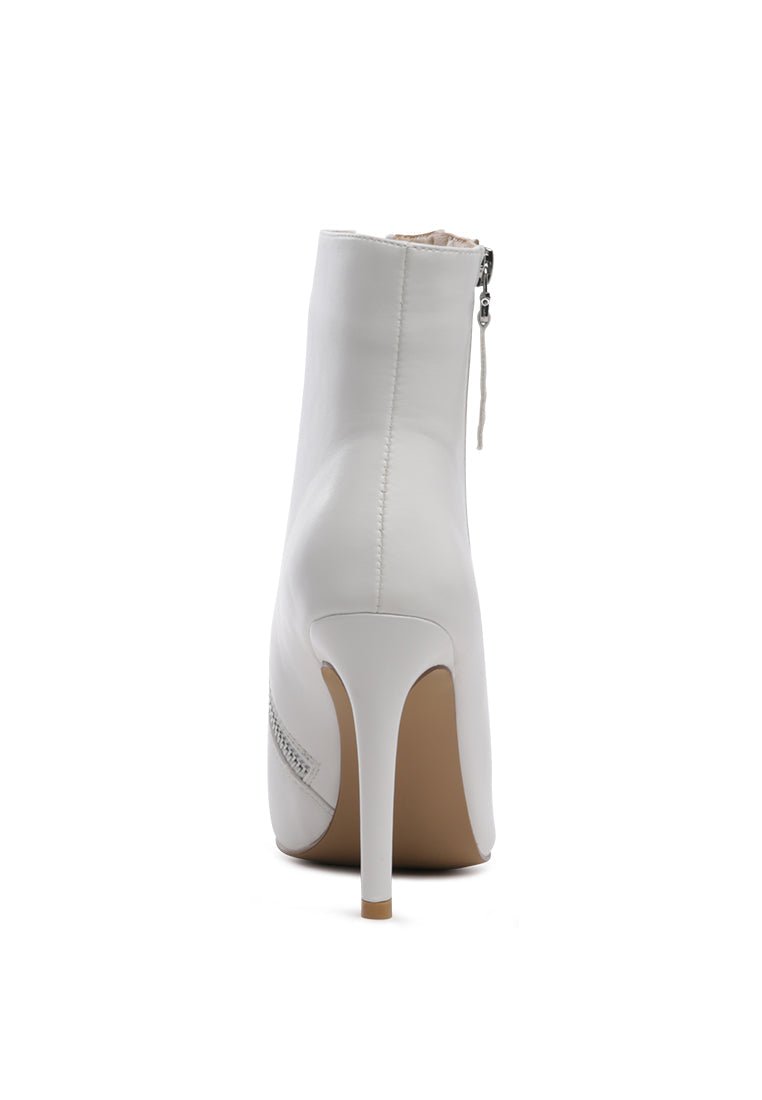 Hillary Ankle Boots - Elegant Stack Heel Boots for Women - Style Queenz