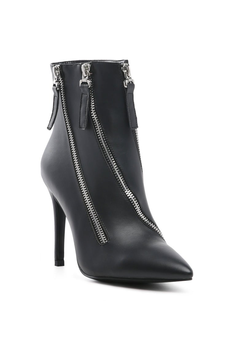 Hillary Ankle Boots - Elegant Stack Heel Boots for Women - Style Queenz