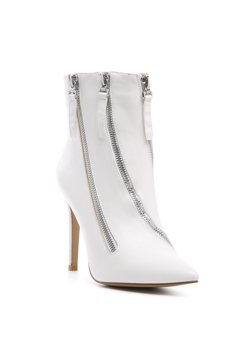 Hillary Ankle Boots - Elegant Stack Heel Boots for Women - Style Queenz