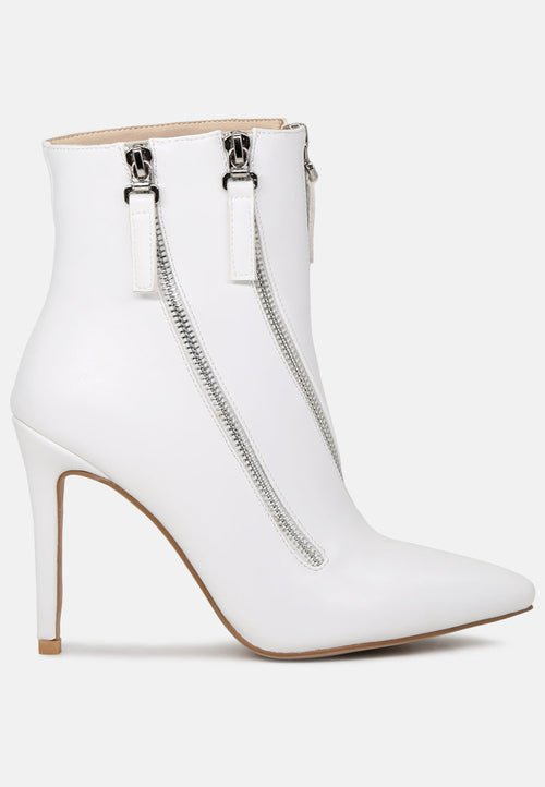 Hillary Ankle Boots - Elegant Stack Heel Boots for Women - Style Queenz