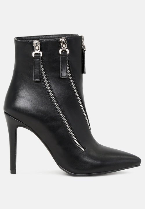 Hillary Ankle Boots - Elegant Stack Heel Boots for Women - Style Queenz