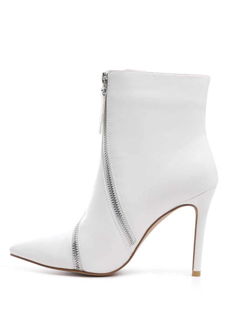 Hillary Ankle Boots - Elegant Stack Heel Boots for Women - Style Queenz