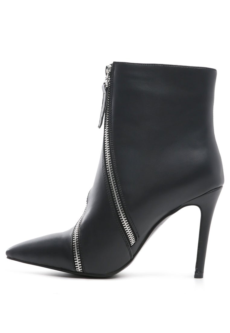 Hillary Ankle Boots - Elegant Stack Heel Boots for Women - Style Queenz