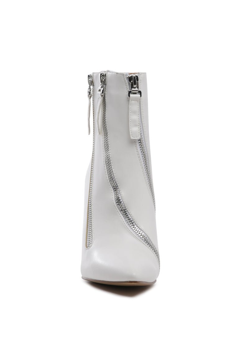 Hillary Ankle Boots - Elegant Stack Heel Boots for Women - Style Queenz