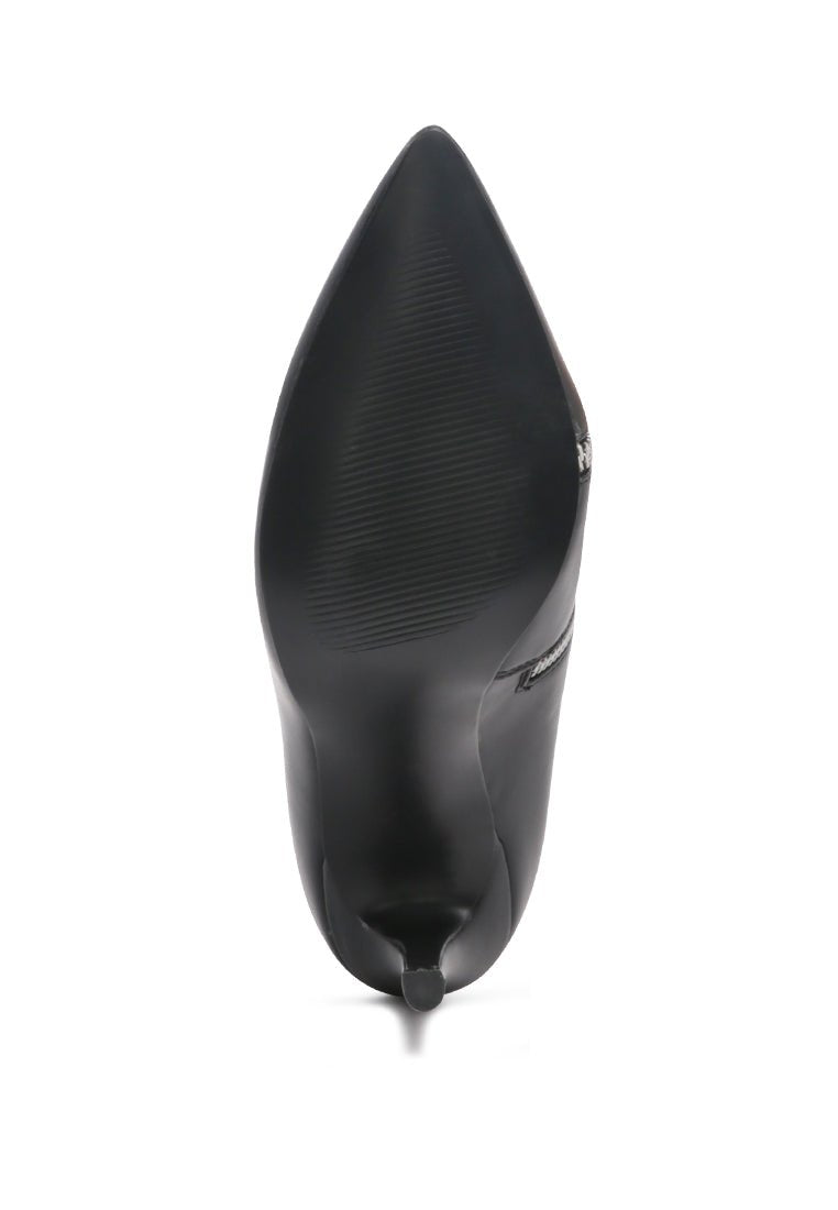 Hillary Ankle Boots - Elegant Stack Heel Boots for Women - Style Queenz