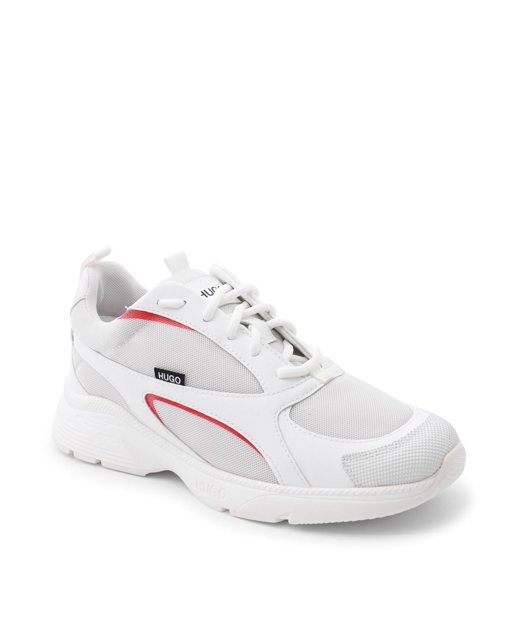 Hugo Boss Women's Sneakers Open White - Designer Athletic Shoes with 4cm Heel - Style Queenz