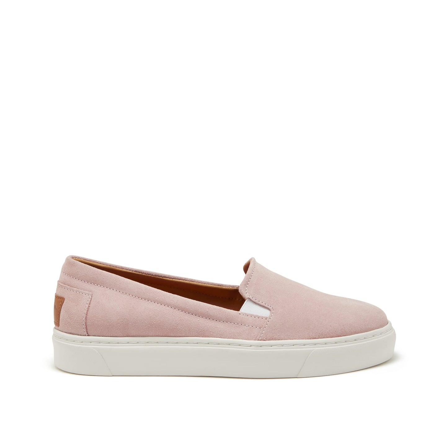 Women's Ice Pink Suede Slip-On Sneakers