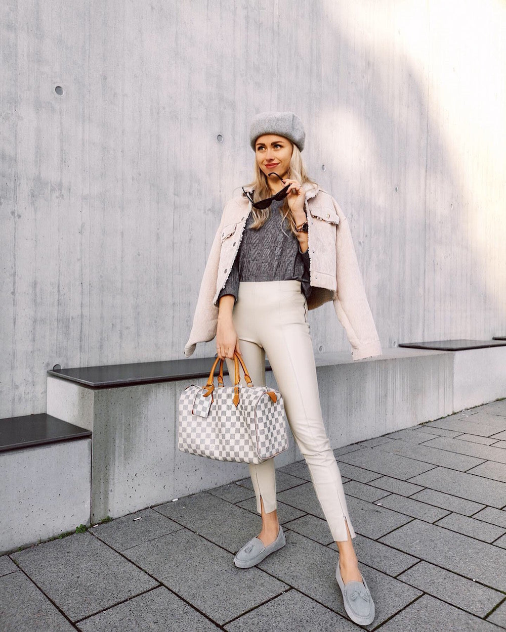 Dove Grey Suede Tasselled Driving Loafers