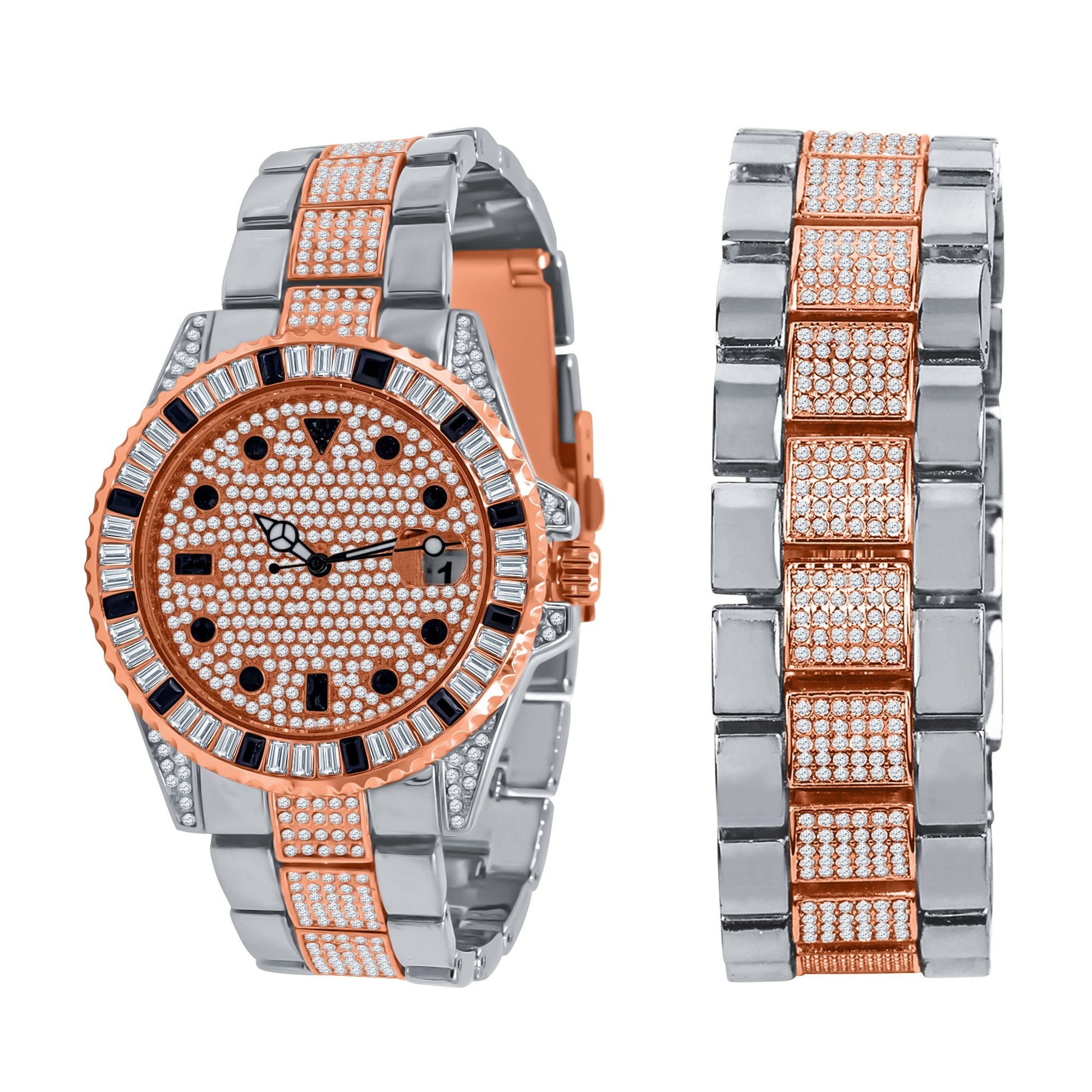 Interstellar Watch Set - Luxury Bling Master Watch with Japan Quartz Movement - Style Queenz