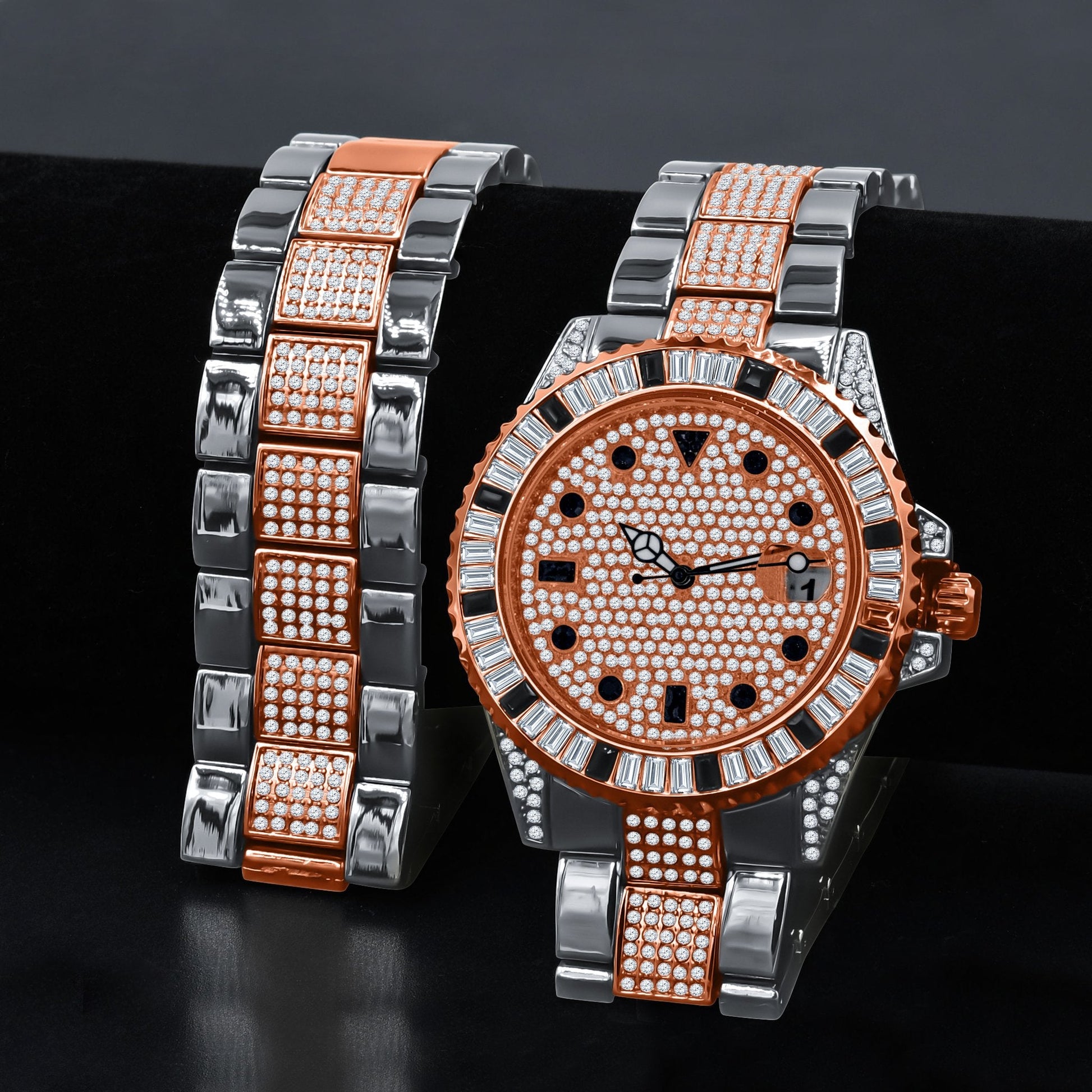 Interstellar Watch Set - Luxury Bling Master Watch with Japan Quartz Movement - Style Queenz