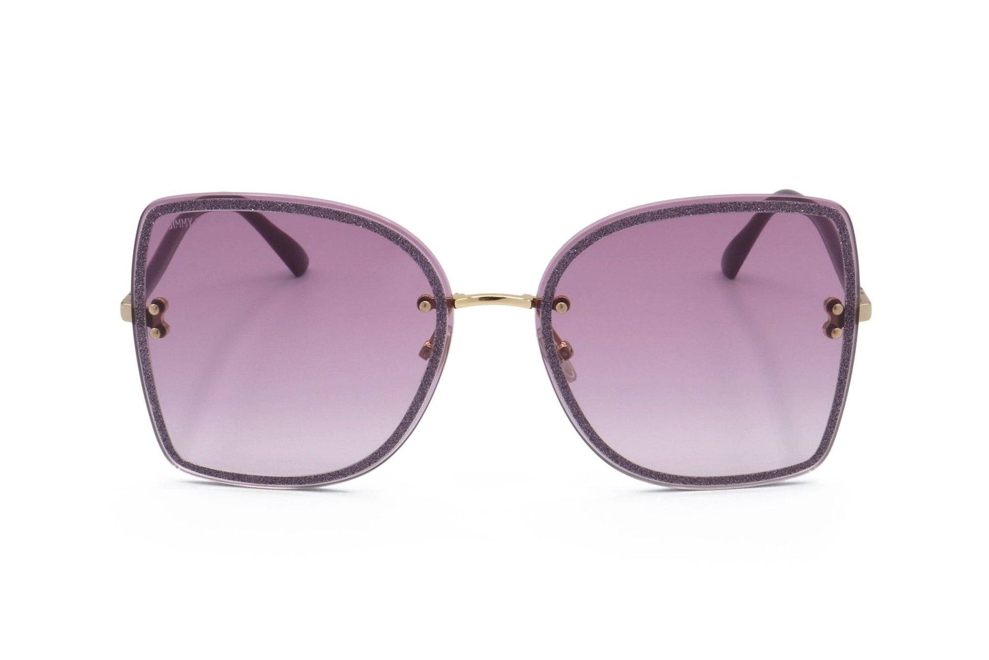Jimmy Choo LETI/S Gold Plum Designer Sunglasses - Women's Luxury Eyewear - Style Queenz