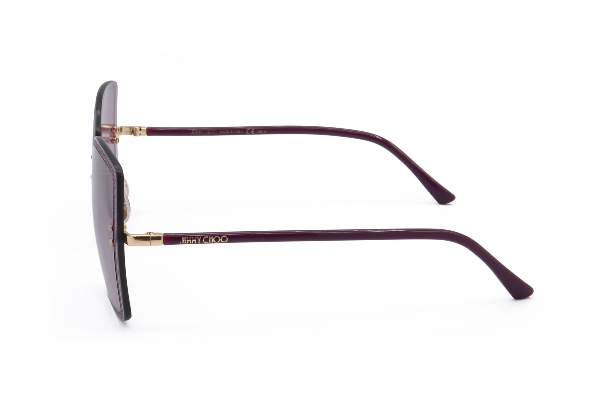 Jimmy Choo LETI/S Gold Plum Designer Sunglasses - Women's Luxury Eyewear - Style Queenz