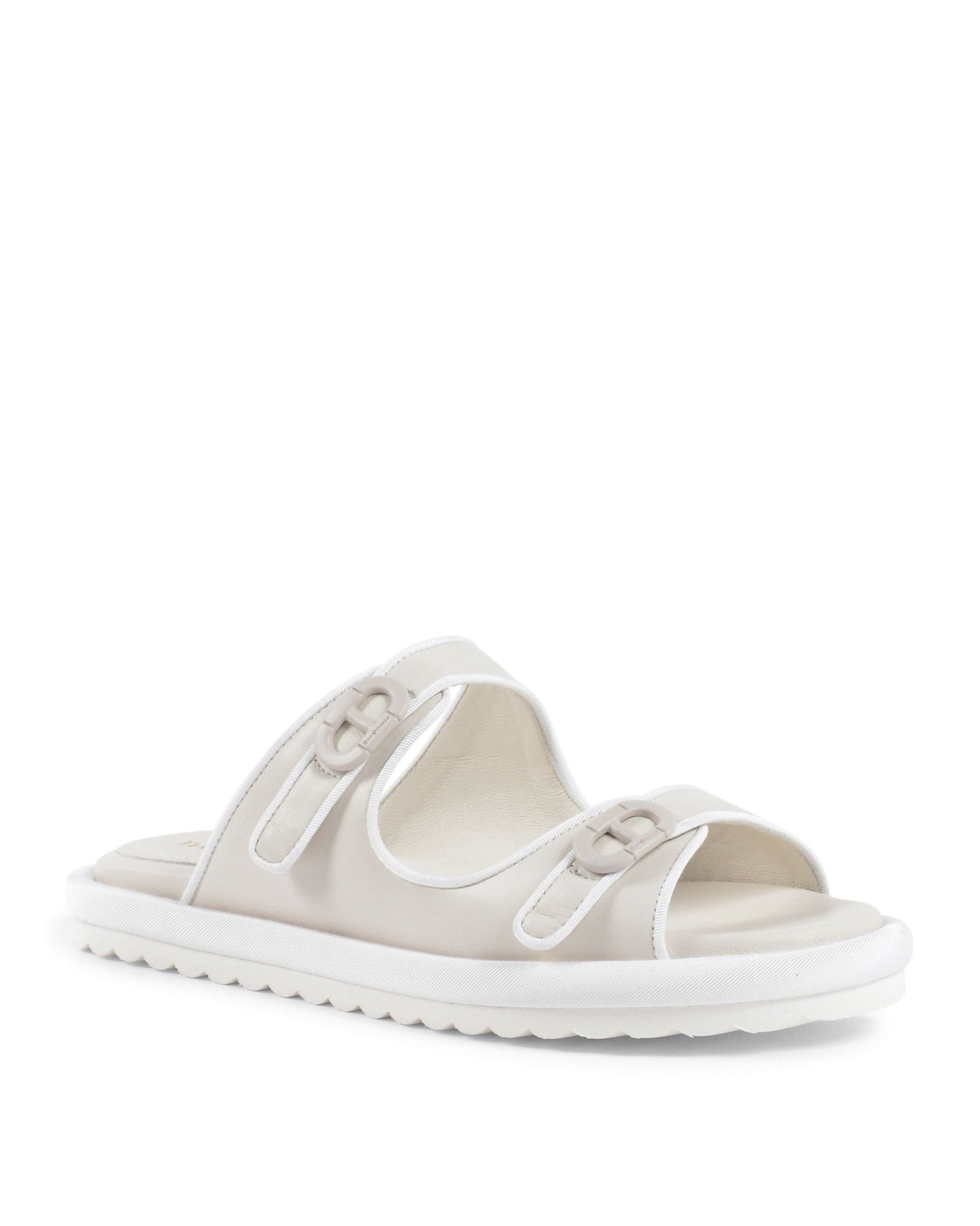 Kandy Flat Sandal Cream - Italian Leather Women's Summer Sandals - Style Queenz