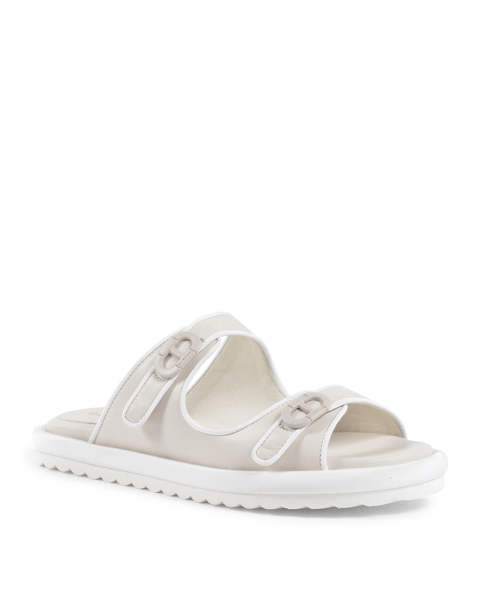 Kandy Flat Sandal Cream - Italian Leather Women's Summer Sandals - Style Queenz