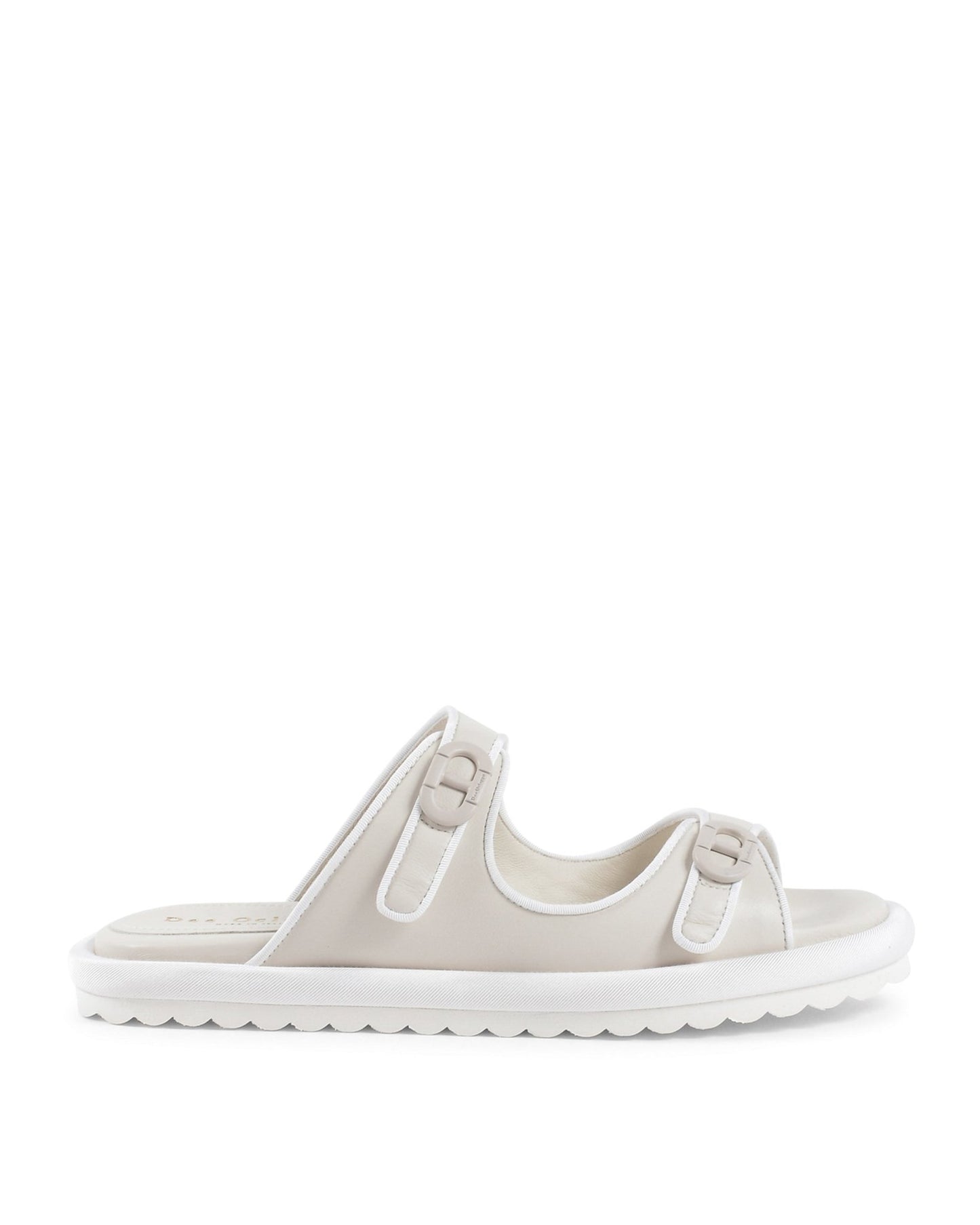 Kandy Flat Sandal Cream - Italian Leather Women's Summer Sandals - Style Queenz