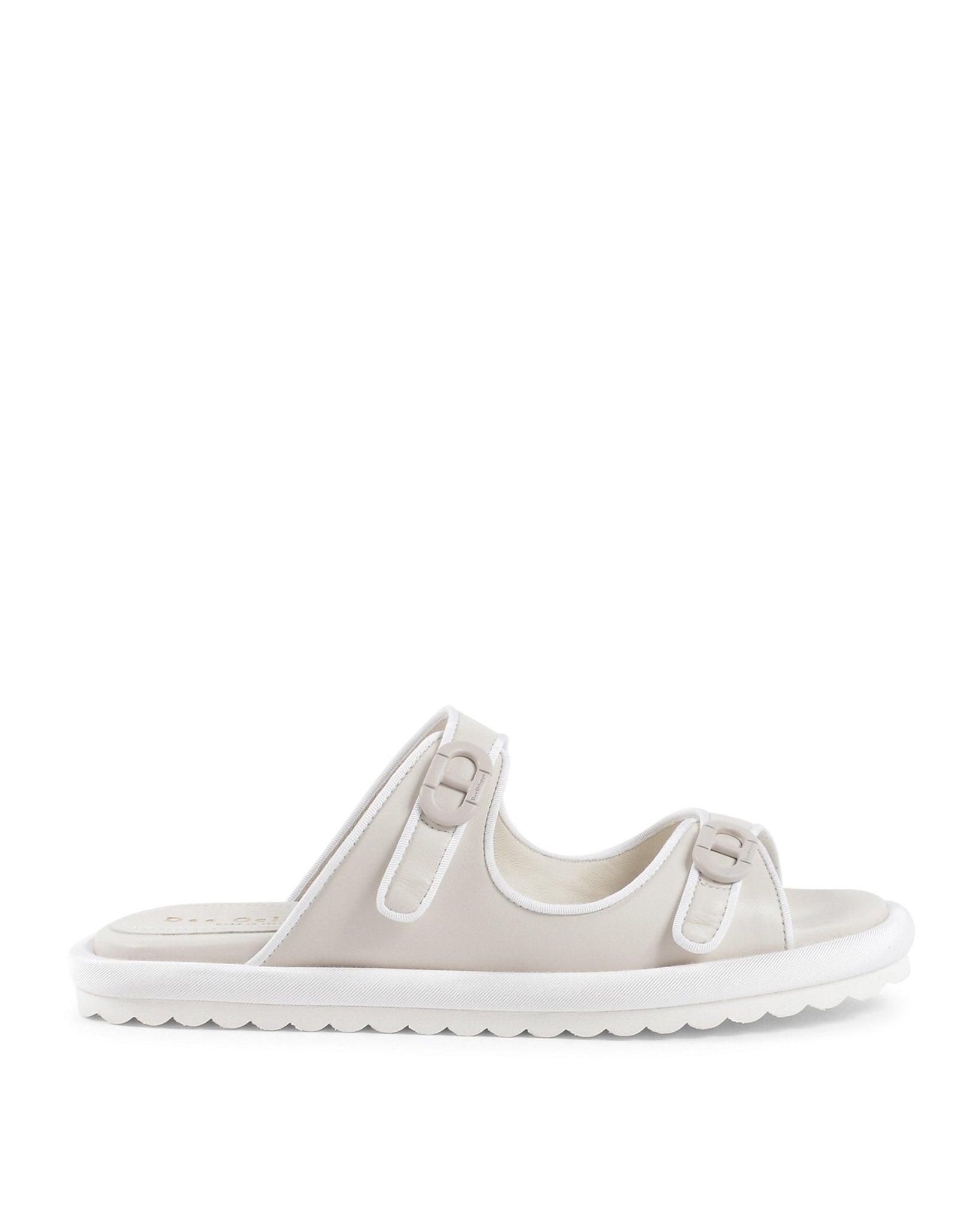 Kandy Flat Sandal Cream - Italian Leather Women's Summer Sandals - Style Queenz