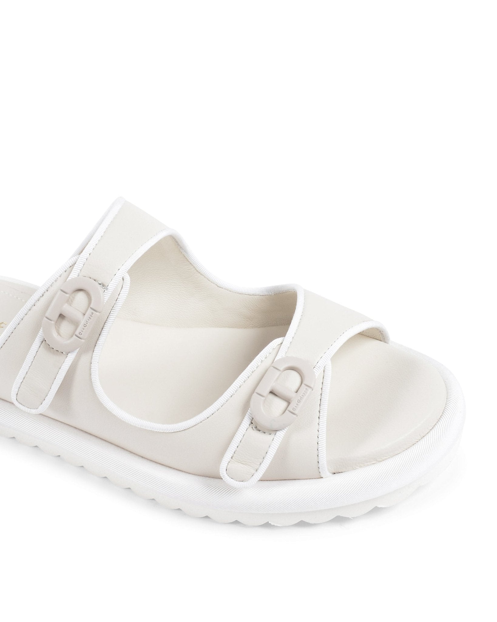 Kandy Flat Sandal Cream - Italian Leather Women's Summer Sandals - Style Queenz