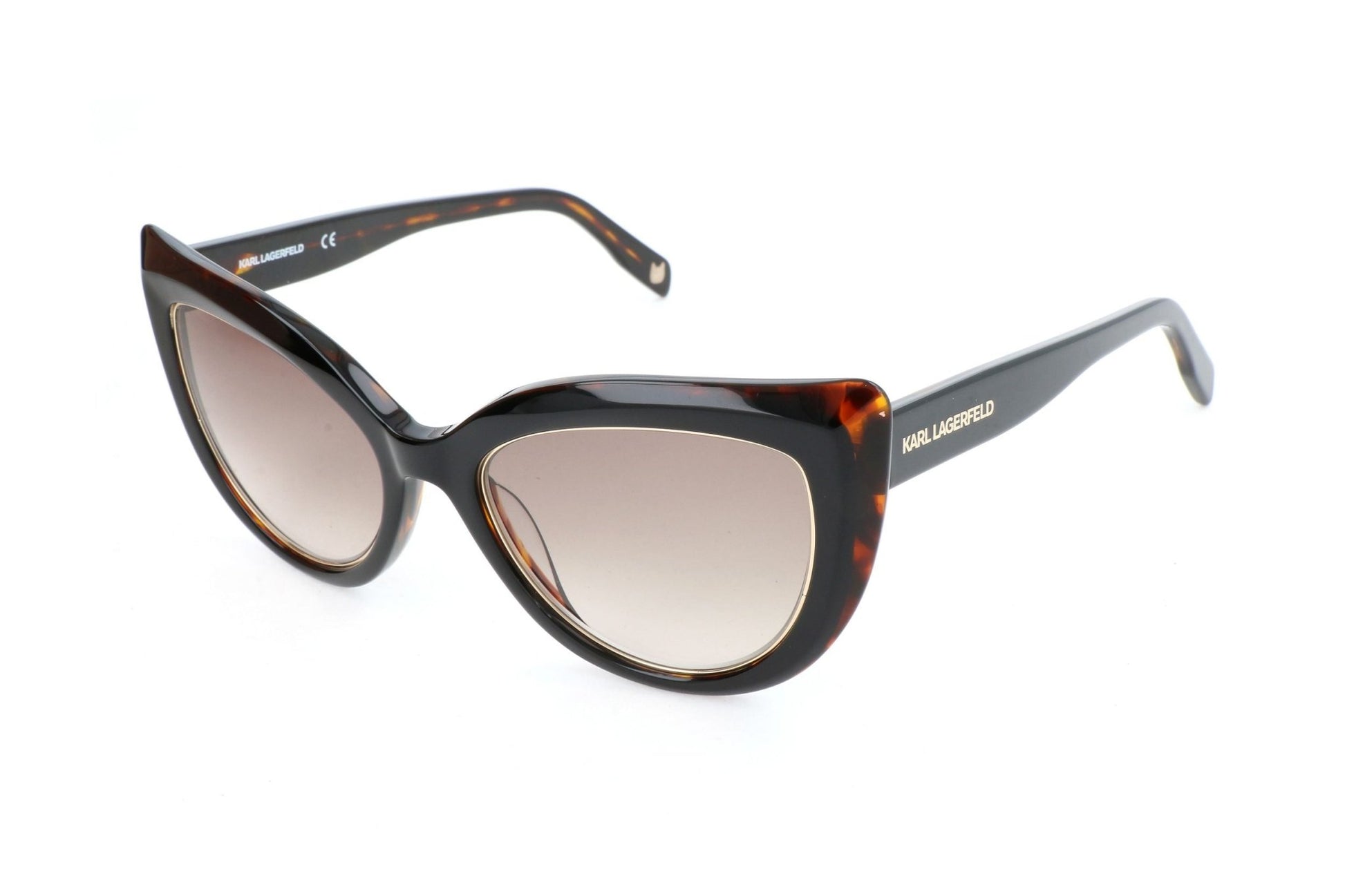 Karl Lagerfeld Black Havana Sunglasses - Designer Women's Eyewear - Style Queenz