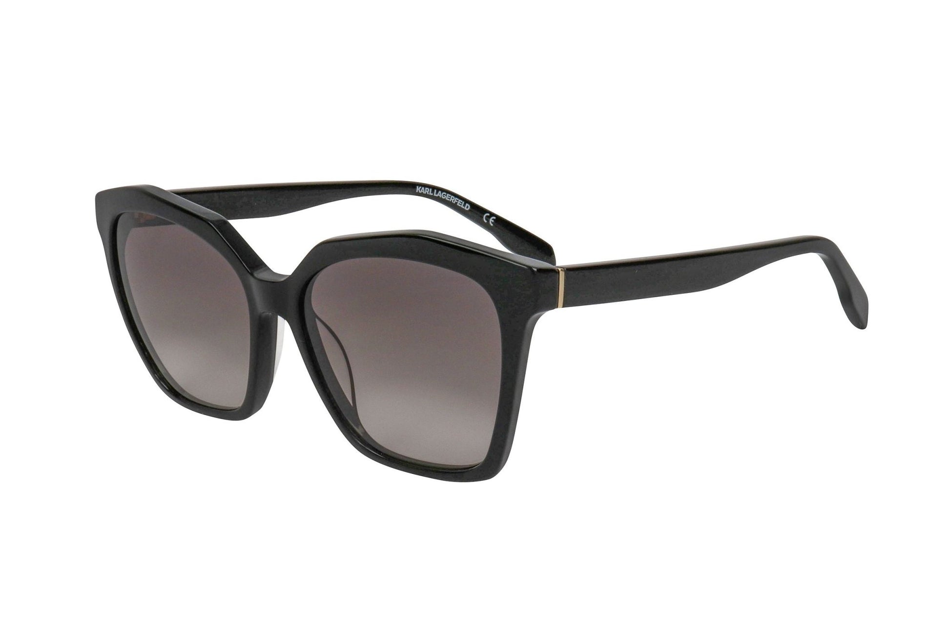 Karl Lagerfeld Black Sunglasses - Designer Women's Acetate Eyewear - Style Queenz
