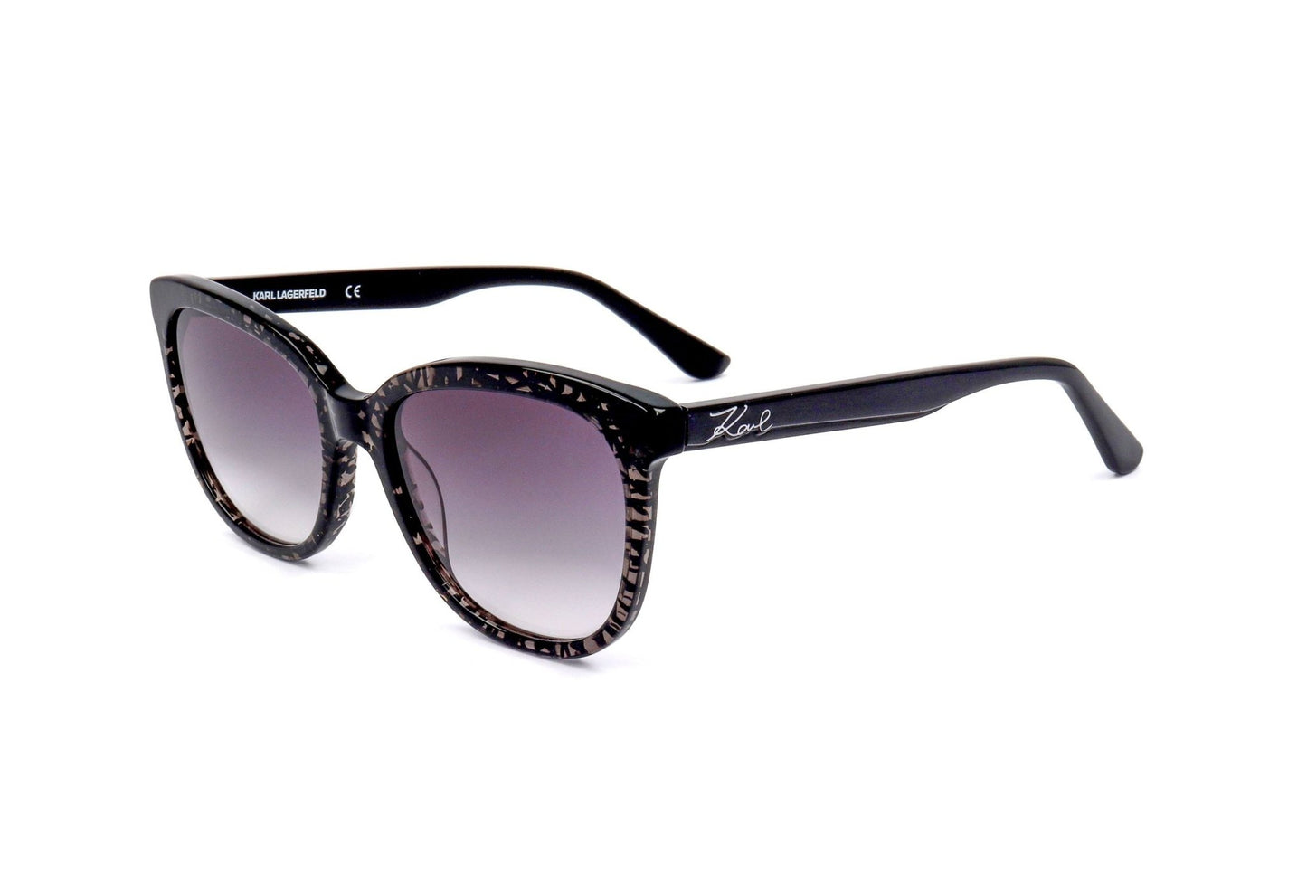 Karl Lagerfeld Women's Black Sunglasses KL968S - Designer Acetate Eyewear - Style Queenz
