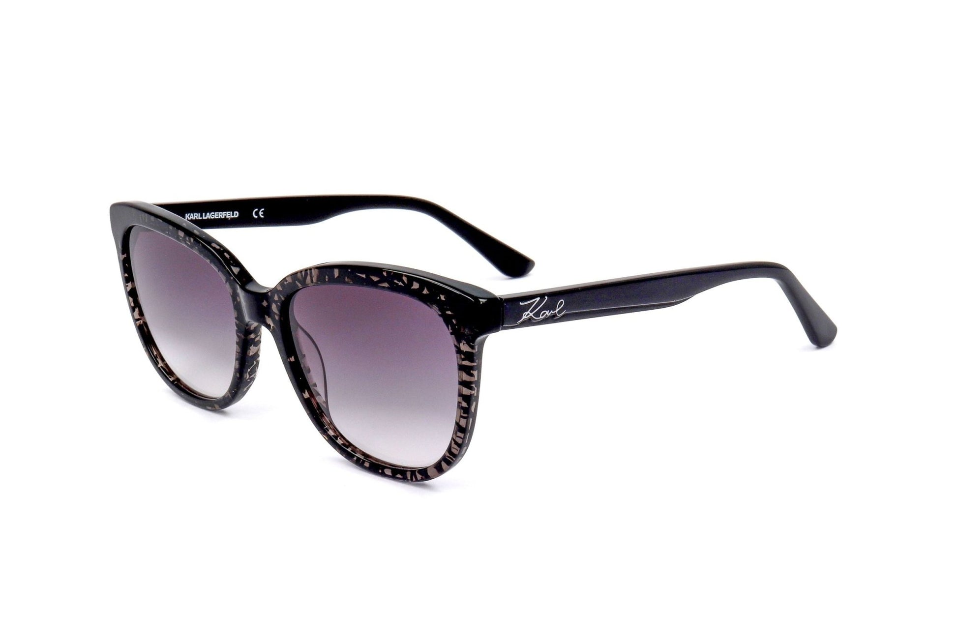 Karl Lagerfeld Women's Black Sunglasses KL968S - Designer Acetate Eyewear - Style Queenz