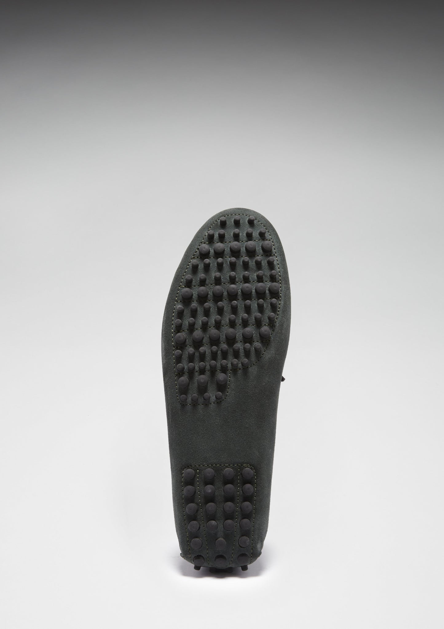 Black rubber sole on a white background