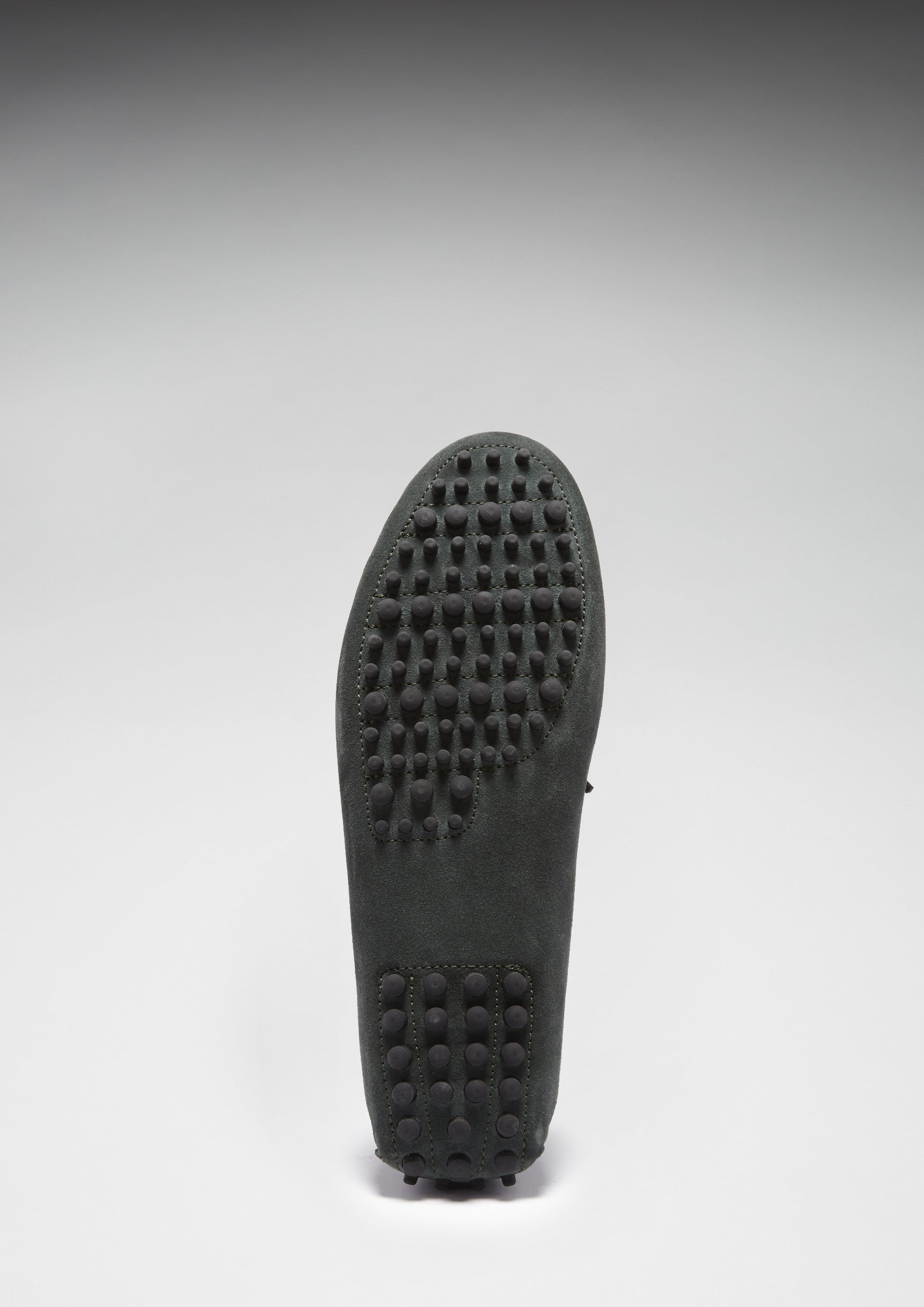 Black rubber sole on a white background