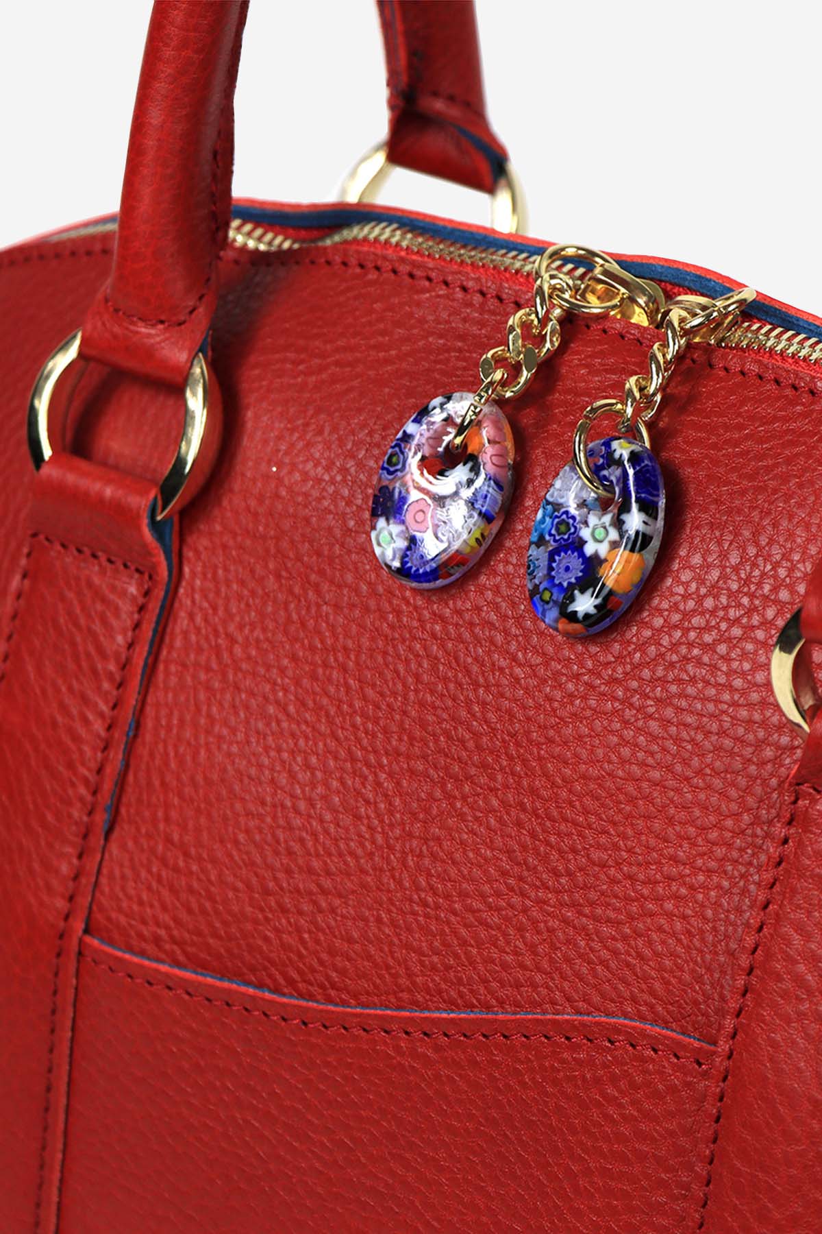 Leather Frescoed Chapel Bag - Italian Handmade Vegetable Tanned Leather Handbag - Style Queenz