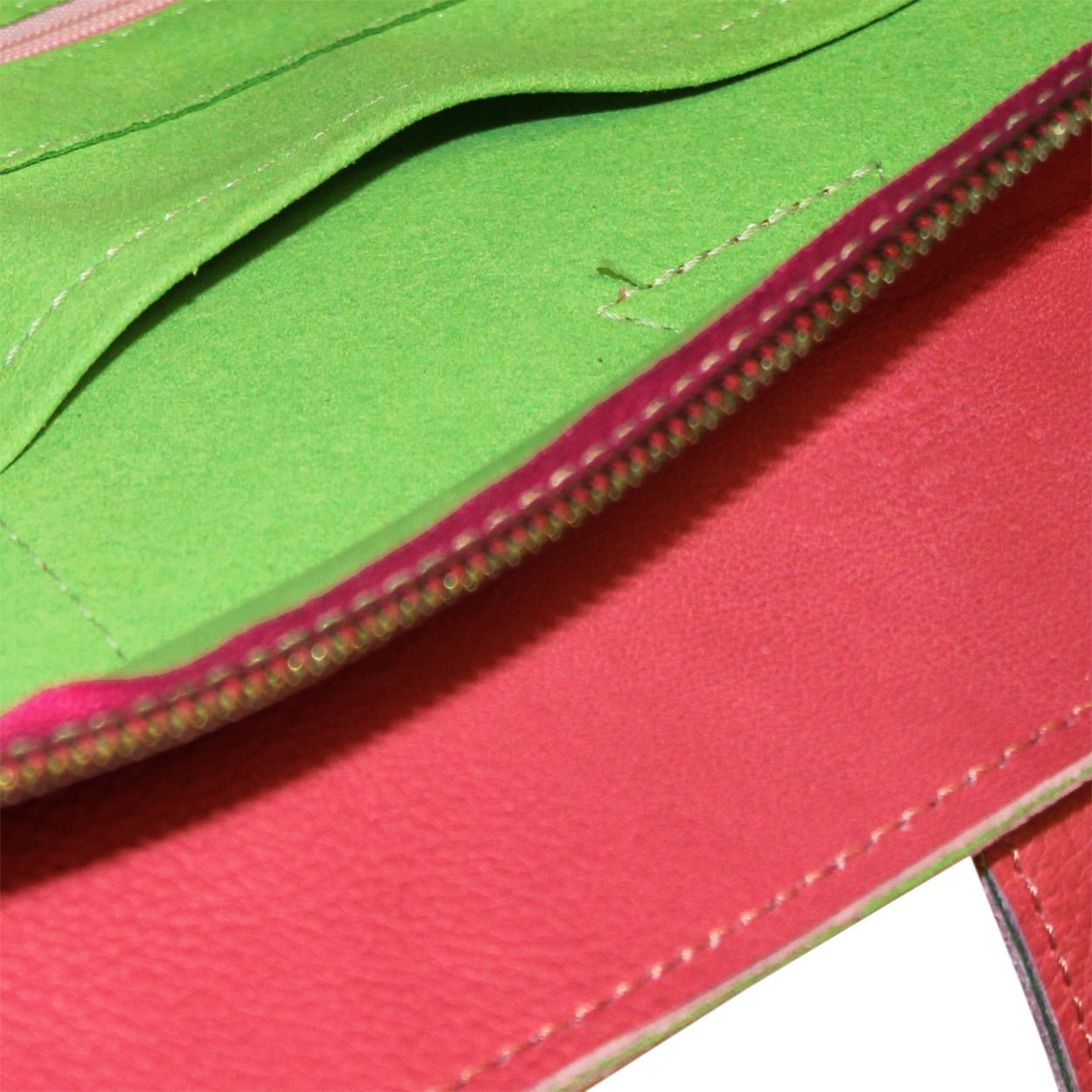 Leather Solar Bag - Italian Pink Vegetable Tanned Leather Tote - Style Queenz