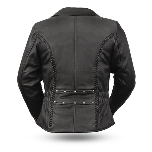 Lexy Premium Women's Motorcycle Leather Jacket - Protective Riding Gear - Style Queenz